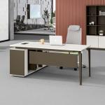 نيو ميامي مكتب 180 سم ابيض وودي