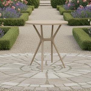 طاولة دائرية للحدائق والمقاهي - بيج B