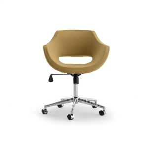 جولف كرسي غرفة أطفال جلد بيج وودي