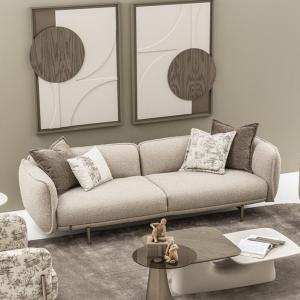 مونجي كنب رباعي كريمي وودي