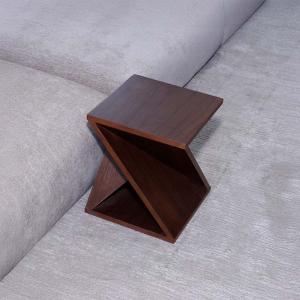 ديوان طاولة جانبية جلسة أرضية 35*35 سم بني وودي