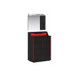 فيونكس تسريحة مع مرآه أسود وودي