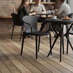 ميتا كرسي أنيق للحدائق والمقاهي