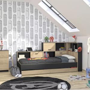 سرير تخزين إروان 90 ×200 سم وودي