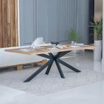 ثولان طاولة طعام 8 أشخاص بدون كراسي وودي