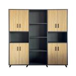 ناقو مكتبة كتب رمادي وودي