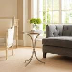 جلوريال طاولة خدمة بسطح زجاجي