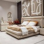 برادا طقم غرفة نوم بيج 180×200 سم 7 قطع وودي