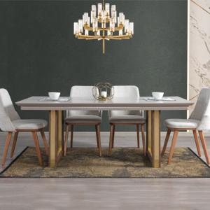 نيو انسي طاولة طعام بدون كراسي وودي