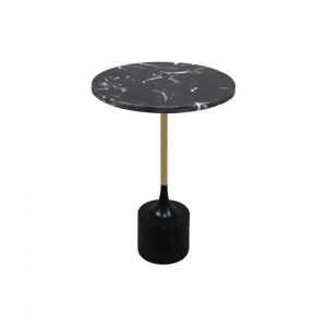 ماريبا طاولة خدمة بقاعدة أسود مع ذهبي