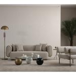 سايستا كنب 3 مقاعد بيج وودي