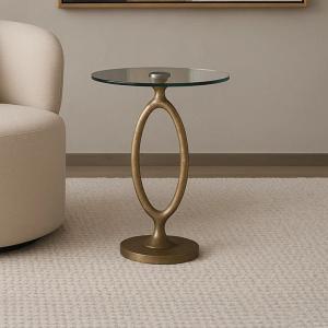 سويفت طاولة خدمة بقاعدة معدنية وودي